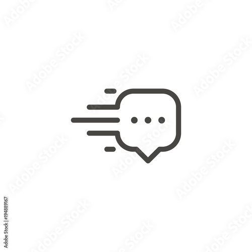 Fast chat icon logo