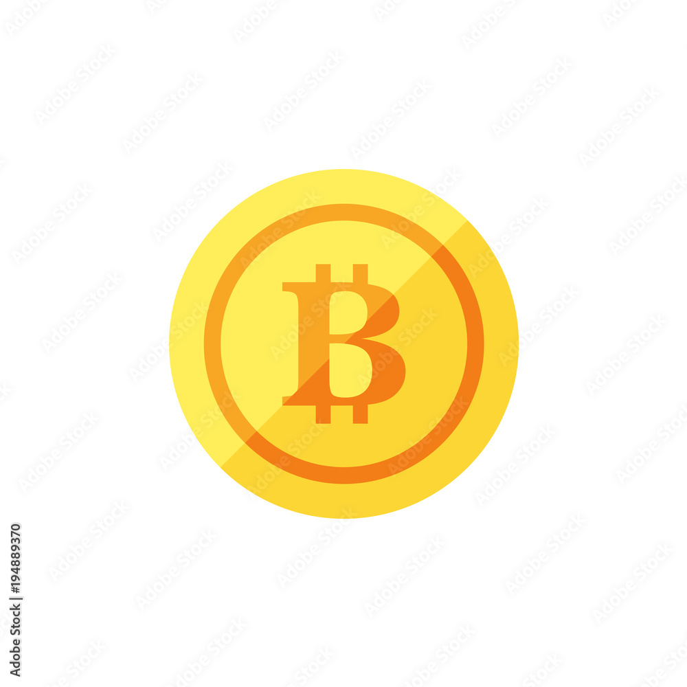 Bitcoin icon vector illustration Bitcoin icon vector illustration