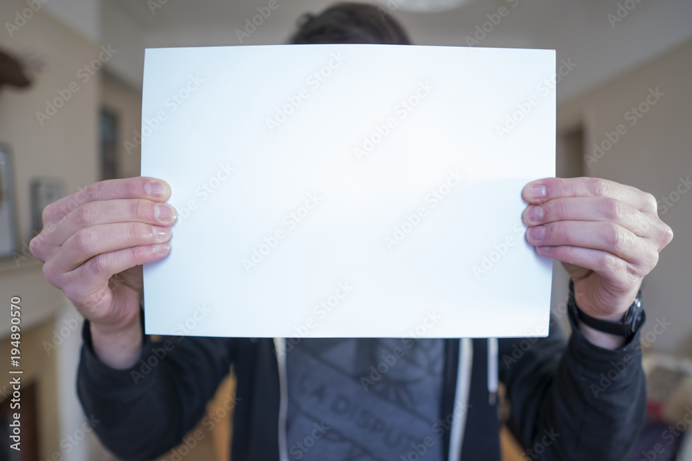 Holding a White Frame Holding a White Frame