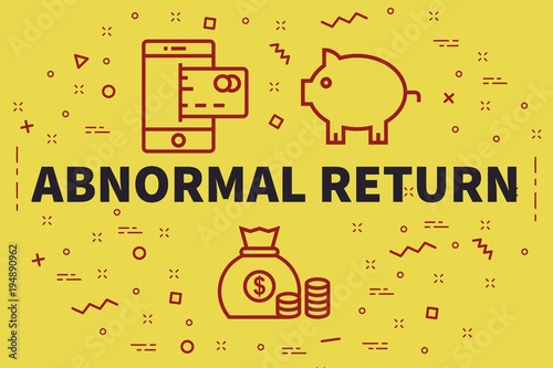 Photos Conceptual business illustration with the words abnormal return