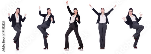 Young businesswoman in various poses