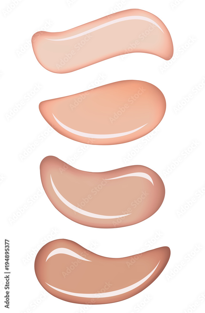 White skin cosmetic cream vector drops White skin cosmetic cream vector drops