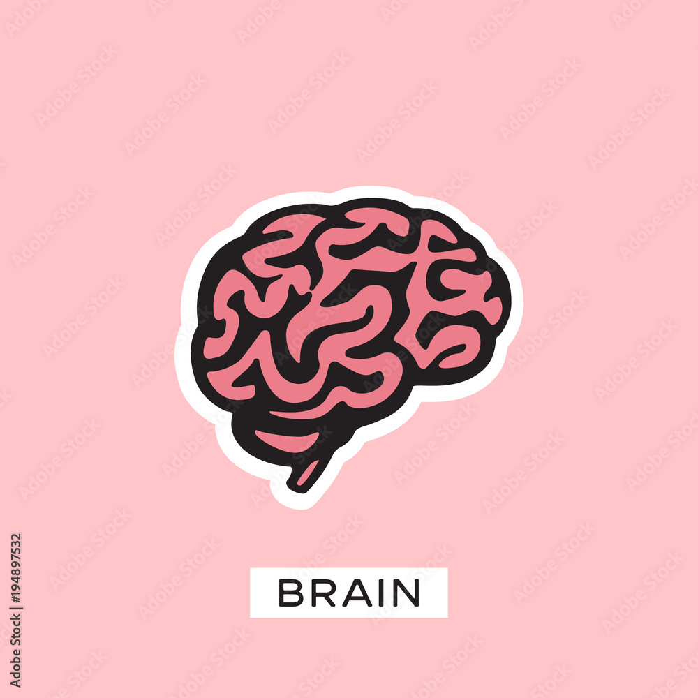 Brain Logo silhouette design vector template. Think idea concept. Brain Logo silhouette design vector template. Think idea concept.