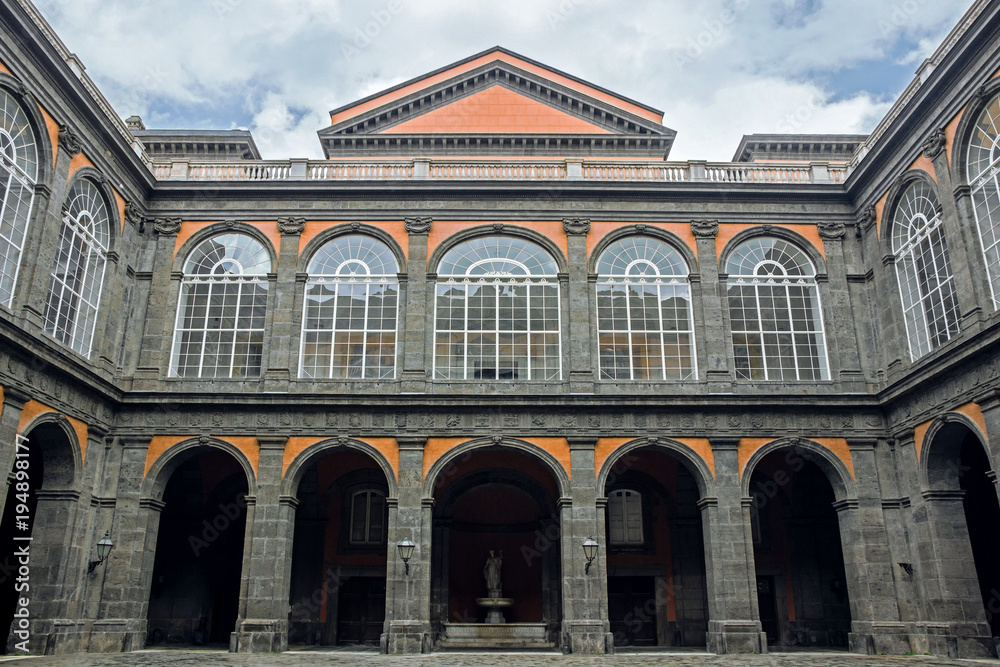 Obraz premium The National Library in Naples
