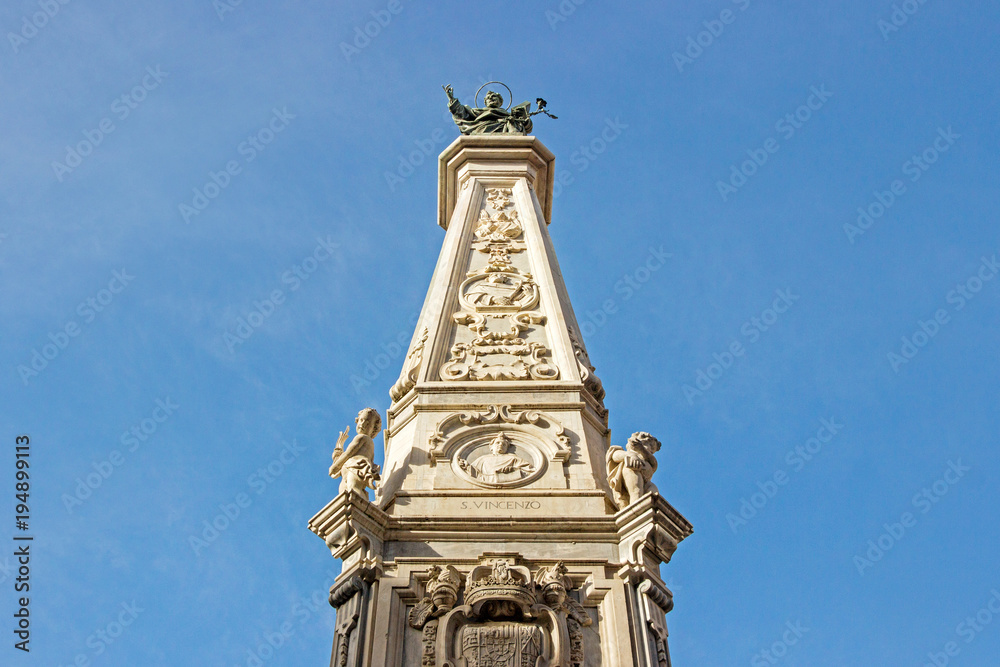 Monument at Piazza del Gesù Nuovo in Naples
