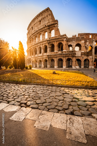 Colosseum at sunrise, Rome, Italy