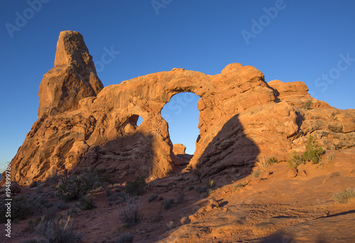 Turret Arch in Arches National Park  Utah