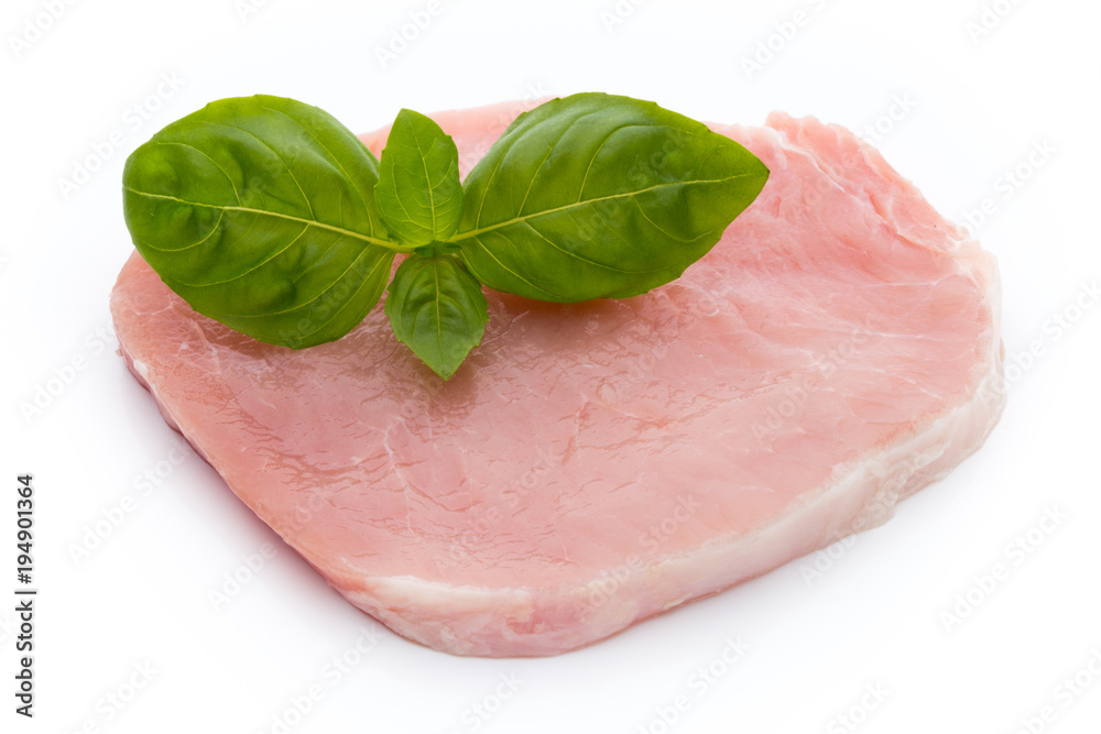 Fresh raw beef steak isolated on white background, top view. Fresh raw beef steak isolated on white background, top view.
