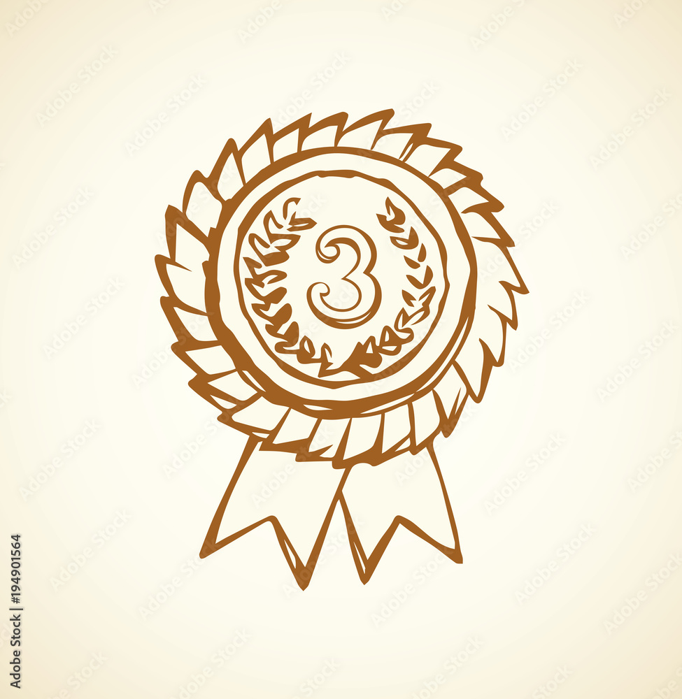 Medal. Vector drawing Medal. Vector drawing
