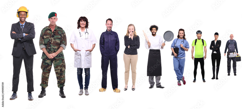 Obraz premium Group of people with different professions
