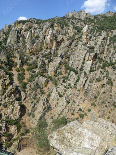 El Parque natural de Despeñaperros es un desfiladero y espacio natural protegido situado en el municipio de Santa Elena, al norte de la Provincia de Jaén, en la comunidad autónoma de Andalucía, España photo