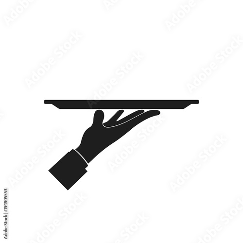 Waiter sign. Vector.