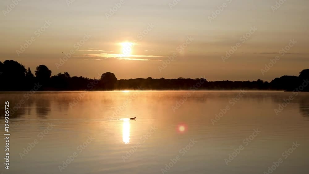 Lake at sunrise Lake at sunrise