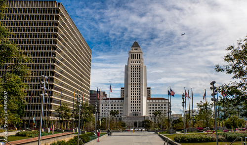 Obraz na plátně The city hall of Los Angeles California.