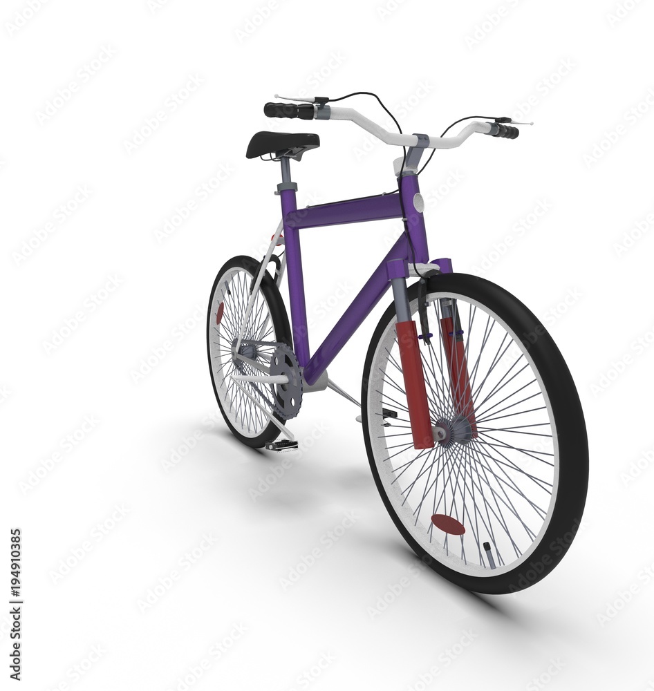 3d illustration of bicycle 3d illustration of bicycle