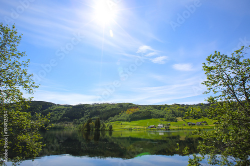 Lake landscape in Norway