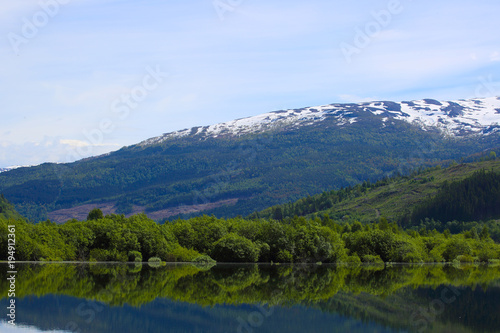Lake landscape in Norway © destillat