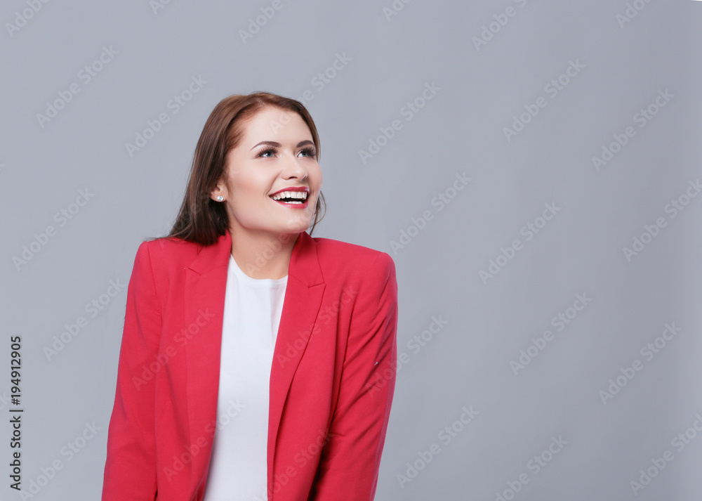 Beautiful happy woman with coffee at celebration party with confetti . Birthday or New Year eve celebrating concept Beautiful happy woman with coffee at celebration party with confetti . Birthday or New Year eve celebrating concept