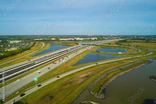 Aerial photo Florida Turnpike Weston Florida Broward photo