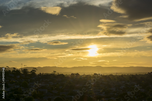 Sunset, sky, clouds, sun, cloud, landscape, orange, nature, evening, blue, light, dusk, horizon, summer, yellow, night, beauty, colorful, tree, color