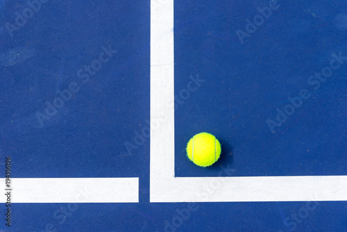 tennis ball on the corner of court © pomphotothailand