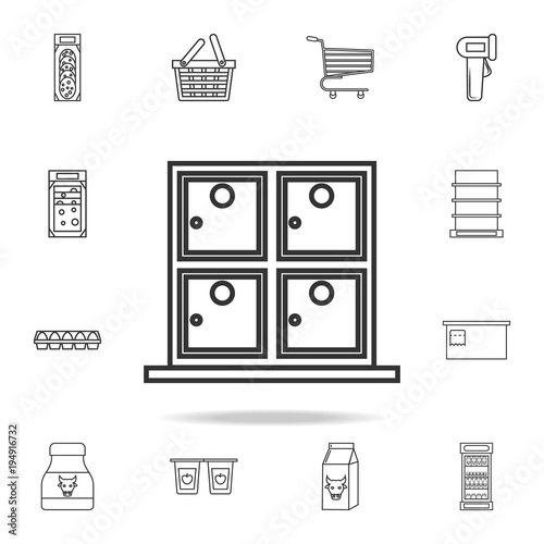store box icon. Detailed set of shops and hypermarket icons. Premium quality graphic design. One of the collection icons for websites, web design, mobile app