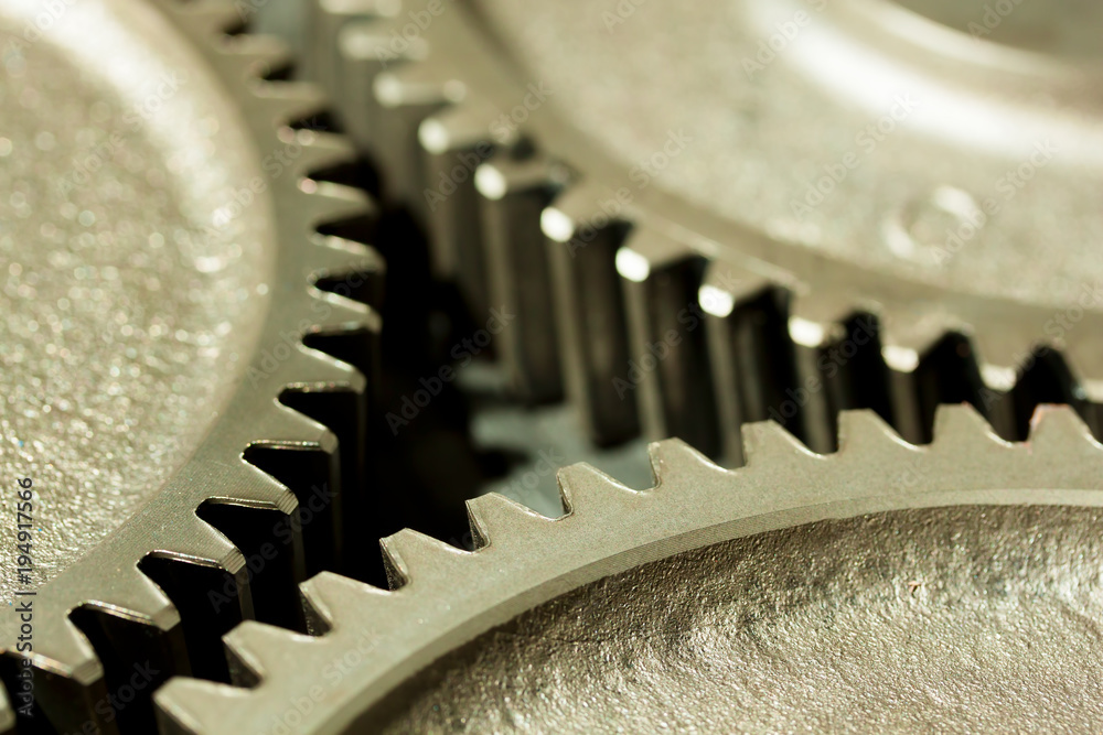 Cogwheels of a diesel power station Cogwheels of a diesel power station