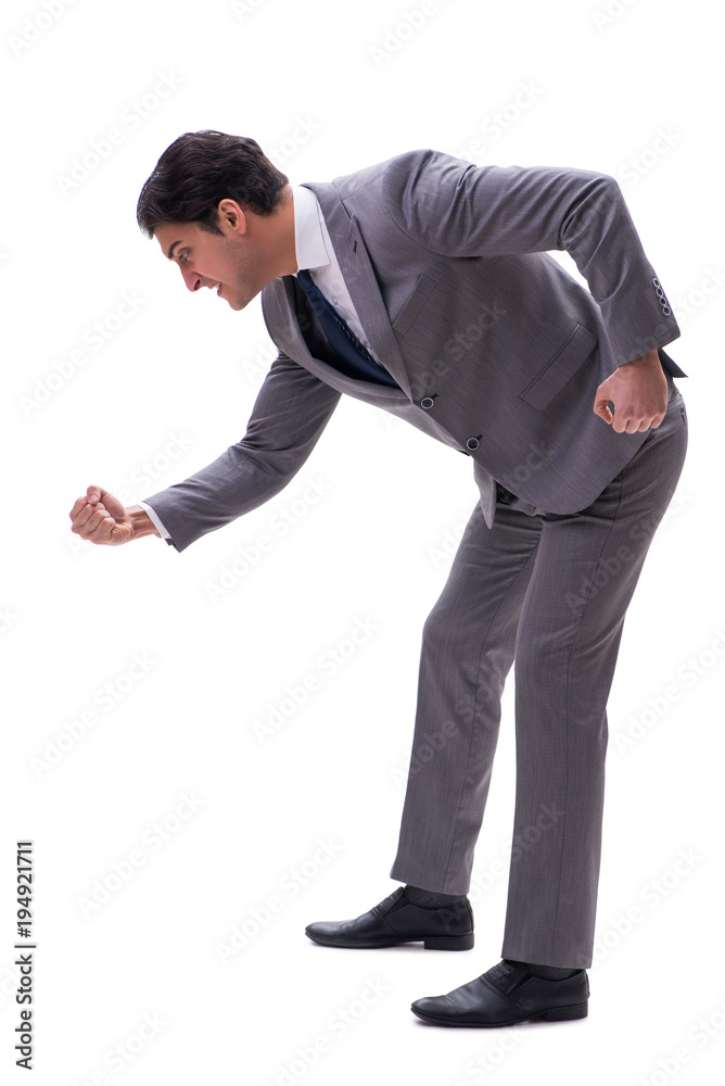 Businessman isolated on the white background Businessman isolated on the white background