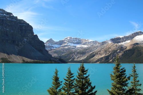 Blue Waters Of Bow Lake, Banff National Park, Alberta