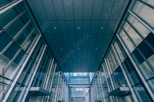 detail shot of modern business buildings in city