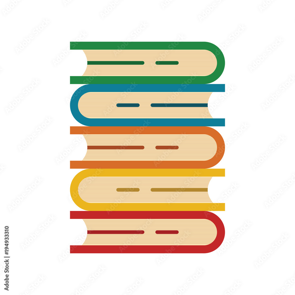 Stack of books on white background Stack of books on white background