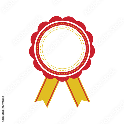Award Ribbons on white background
