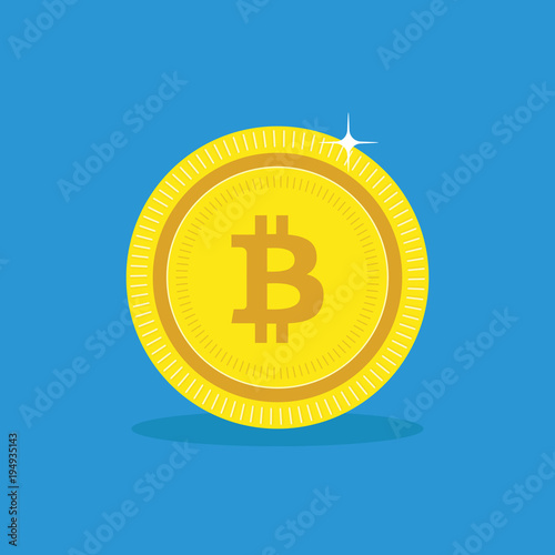 Golden Bitcoins and New Virtual money concept, 3d rendering isolated on white background. Stacks of many gold coins with icon