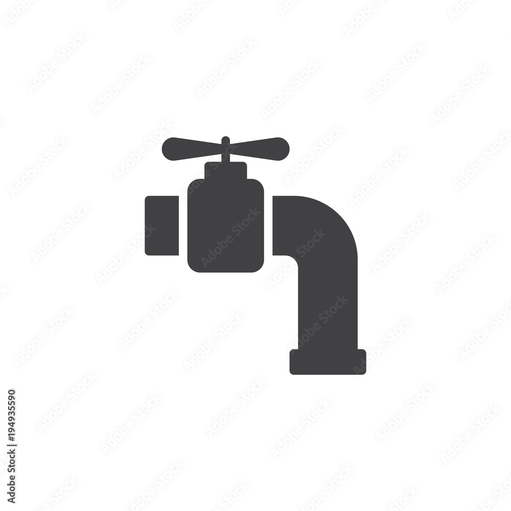 Faucet vector icon. filled flat sign for mobile concept and web design. Water tap simple solid icon. Symbol, logo illustration. Pixel perfect vector graphics Faucet vector icon. filled flat sign for mobile concept and web design. Water tap simple solid icon. Symbol, logo illustration. Pixel perfect vector graphics