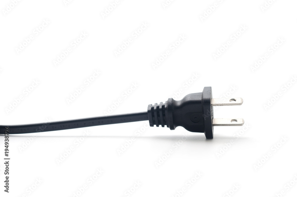 Electricity power plug on white background. Electricity power plug on white background.