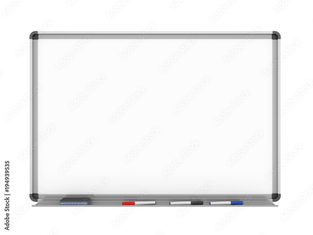 Blank Whiteboard Isolated Blank Whiteboard Isolated