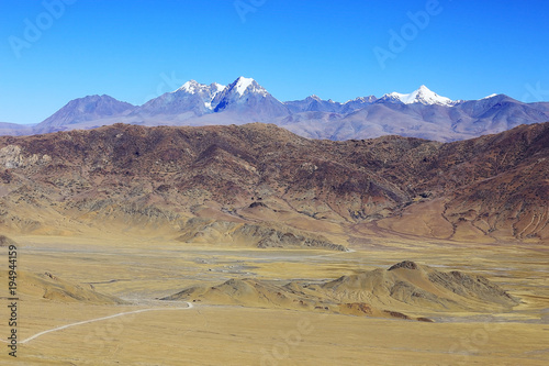 Tibetan landscape travel