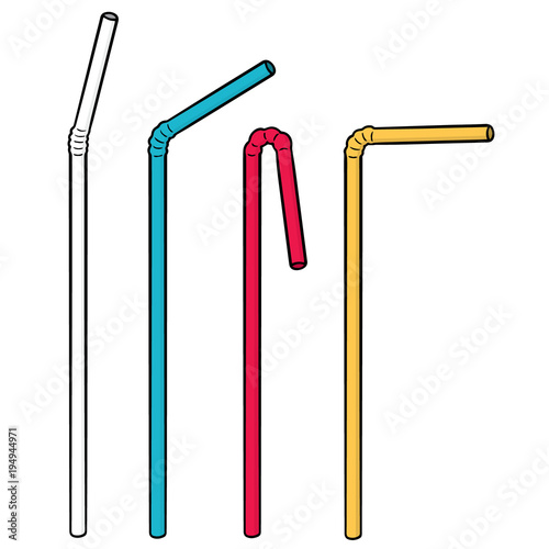 vector set of straw