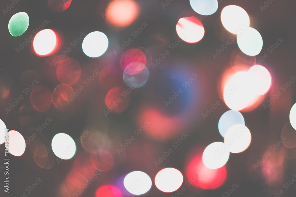 Blurred Christmas Tree Decorations