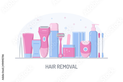 Hair removal flat