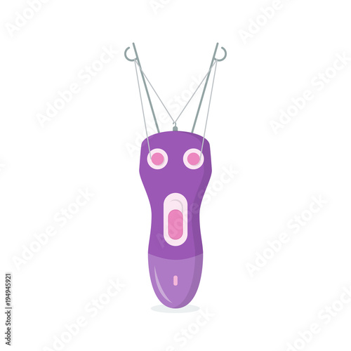 Electric epilator treading