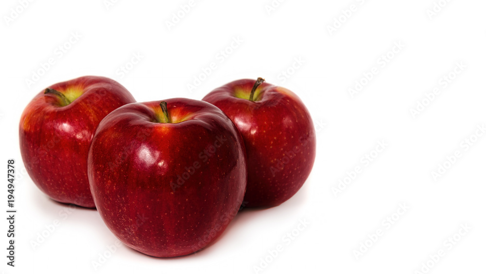 apple fruit closeup isolated on white backgorund. Copy space, template apple fruit closeup isolated on white backgorund. Copy space, template