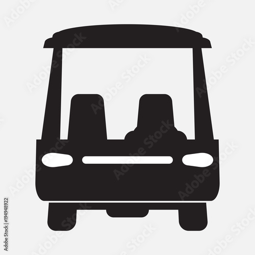 Front View of Golf cart icon