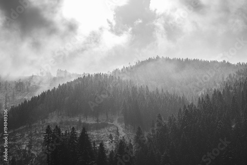 Foggy mountain scenery.  © Laszlo