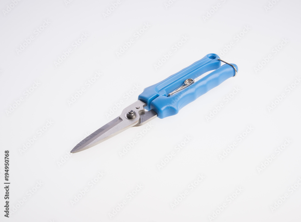 scissors or garden secateurs on a background. scissors or garden secateurs on a background.