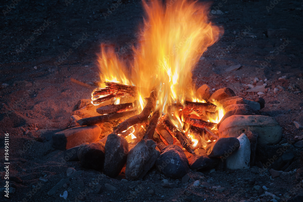 campfire close up