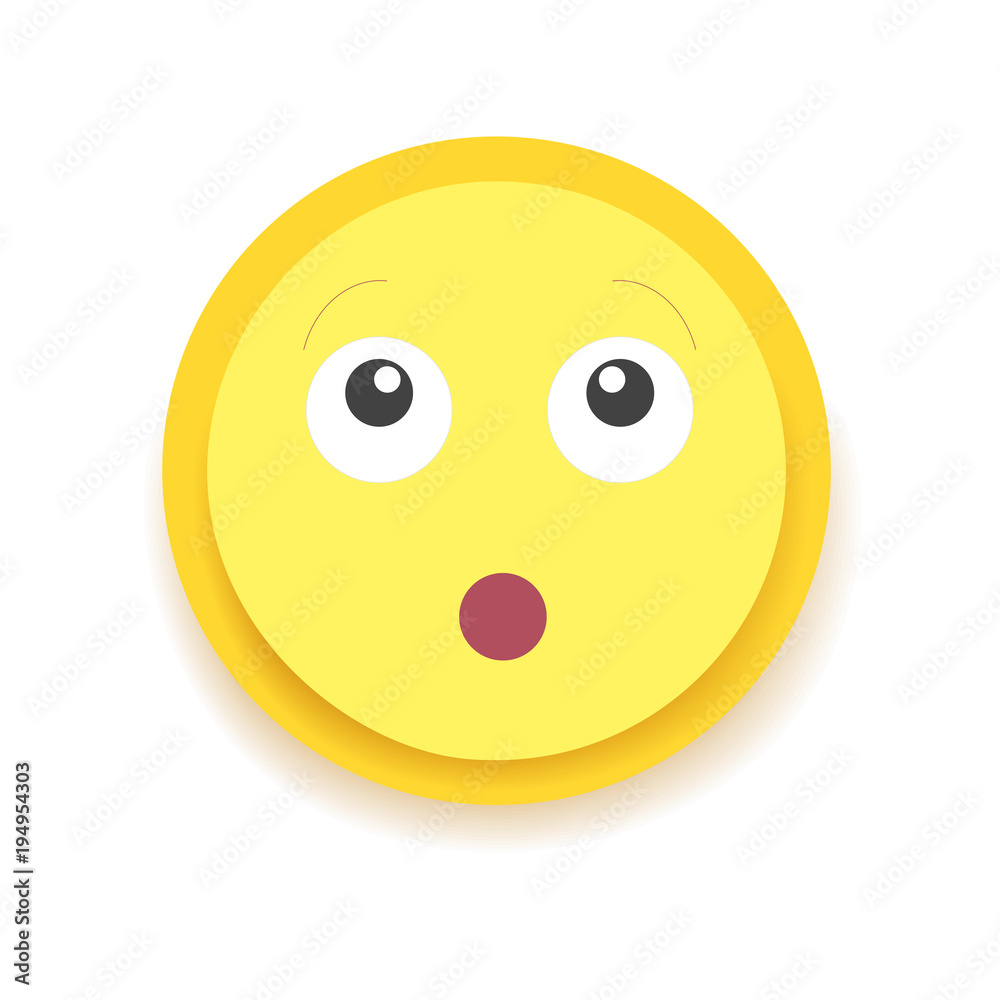 Fototapeta premium Emodji Icon. Emoticon for chat, messages,web. Isolated vector illustration 