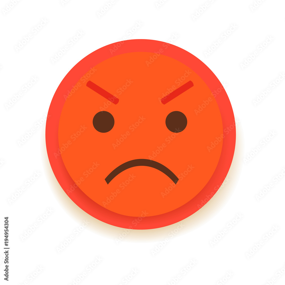 Fototapeta premium Emodji Icon. Emoticon for chat, messages,web. Isolated vector illustration 