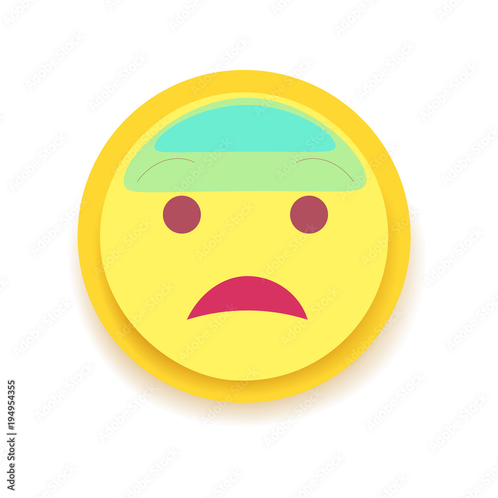 Fototapeta premium Emodji Icon. Emoticon for chat, messages,web. Isolated vector illustration 
