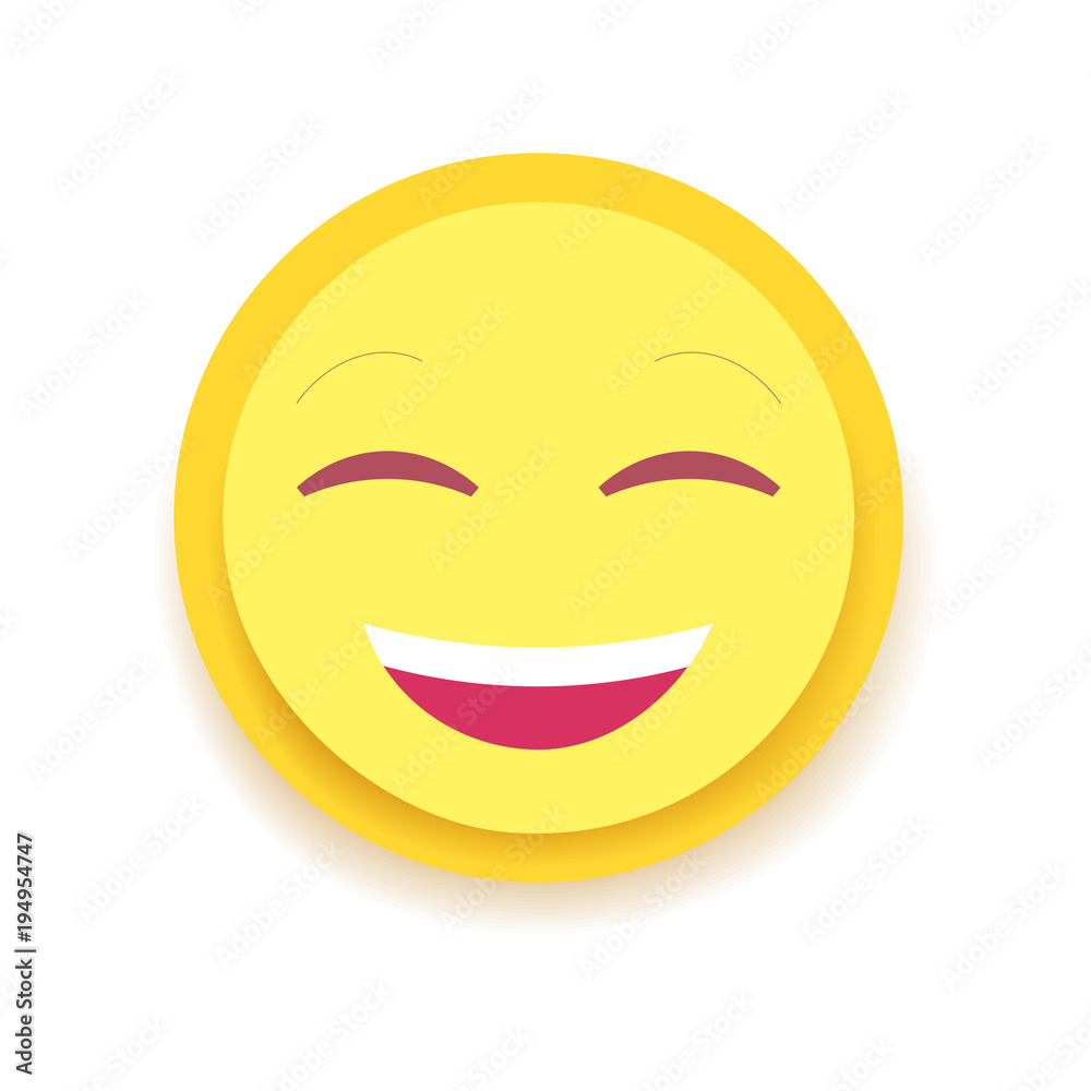 Emodji Icon. Emoticon for chat, messages,web. Isolated vector illustration o